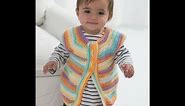 How to Crochet - One skein Baby Vest #Lion Brand pattern - Video One - Yolanda Soto Lopez