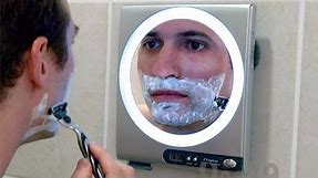 Fogless Shower Mirror with LED Light and 5X Magnification