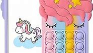 oqpa for iPhone 5/5S/5C Case Cartoon Kawaii Cute Fun Funny Silicone Design Cover for Girls Kids Boys Teen,Fashion Cool Unique Fidget Cases Aesthetic Color Unicorn Cases(for iPhone 5/5S/5C)