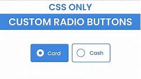 Custom Radio Buttons CSS