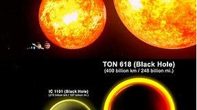 Universe Size Comparison - From Neutron Stars to Black Holes EDITION