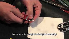 How to install a belt buckle tip
