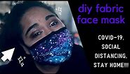 Easy DIY GALAXY Face Mask | Practice Social Distancing