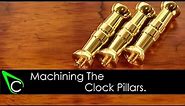Clockmaking - How To Make A Clock In The Home Machine Shop - Part 2 - Machining The Clock Pillars