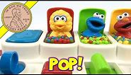 Sesame Street Talking Pop Up Pals, 1995 Tyco - Elmo, Cookie Monster, Big Bird & Zoe