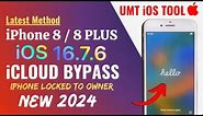 iPhone 8 / 8 Plus iOS 16.7.6 iCloud Bypass | Unlock iCloud Lock | iPhone Locked To Owner Bypass 2024