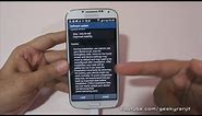 Samsung Galaxy S4 GT-I9500 Octa Core Stability Firmware Software Update OTA