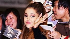 ARIANA GRANDE Arrives in JAPAN for the 4th time 2014! アリアナ・グランデが４度目の来日！ 早朝の成田空港でファンにハグ&キスの大サービス