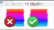 How To Blend Colors on MS Paint EASY