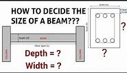 How to calculate the depth and width of a beam? | How to design a beam by thumb rule? | Civil Tutor