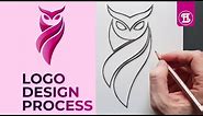 the logo design process from sketch to the end | adobe illustrator tutorial