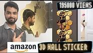 3D Mirror Stickers (Hexagonal) unboxing and Review | wall mirror stickers | 299rs | Is it worth it?