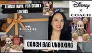 Coach Bag Unboxing | Disney x Coach 100 years of wonder - a must-have for Disney & Coach lovers