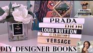 3 WAYS TO MAKE DOLLAR TREE DIY Designer Coffee Table Books| Chanel, Versace, Louis Vuitton, & More!