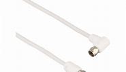 Antsig 2m White Right Angle F Type Male Antenna Cable Accessory