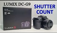 HOW TO CHECK Shutter Count on Panasonic Lumix G9 !