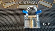 [50] Close-up On How To Shim Open a Padlock