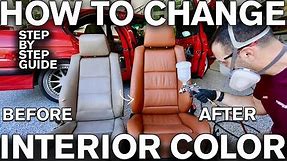 How to Change Car Interior Color with Dye: BMW
