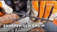 How to Sharpen Saw Chain | STIHL Tutorial