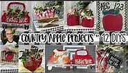 🍎🍃🍏COUNTRY APPLE HAND-PAINTED PROJECTS ~ 12 DIYs to Inspire YOU!! DOLLAR TREE HOBBY LOBBY