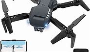 Mini Drone with Camera - 1080P HD FPV Foldable Carrying Case, 2 Batteries, 90° Adjustable Lens, One Key Take Off/Land, Altitude Hold, 360° Flip, Toys Gifts for Kids, Adults, beginner