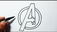 How to Draw The Avengers Logo