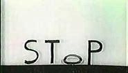 Sesame Street - The word "STOP"