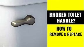 How to Replace a Broken Toilet Lever Arm/Handle - Toiletseek