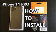 How To Install Tempered Glass Screen Protector iPhone 11 PRO