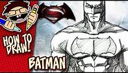 How to Draw BATMAN (BATMAN v SUPERMAN: DAWN OF JUSTICE) Step-by-Step Tutorial
