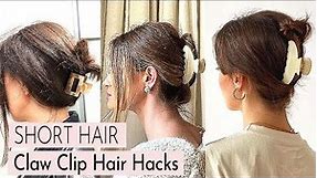 HOW TO: Cute Claw Clip Hairstyles for SHORT HAIR