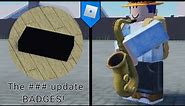 HOW TO GET "The ### update" BADGES! Eat Drywall (ROBLOX)