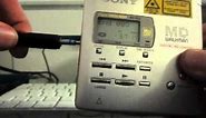 Mini Minidisc Guide 2 - How to record a MD and set the Track Marks
