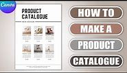How to make a Product Catalogue in CANVA | Product Brochure | Flyer
