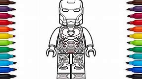 How to draw Lego Iron Man Mark 48 from Marvel's Avengers: Infinity War