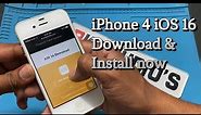 HOW TO DOWNLOAD IOS 16 ON IPHONE 4 || INSTALL IOS 16 || #ios16 #appleios #ios16beta #ios