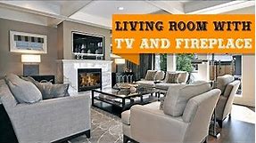 60+ Multifunctional Modern Living Room Designs with The TV and Fireplace