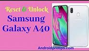How to Reset & Unlock Samsung Galaxy A40
