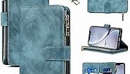 Jaorty for iPhone XR Wallet Case, iPhone XR Phone Case for Women with Card Holder, iPhone XR Cases for Men, Crossbody PU Leather Case for Girls with Strap and Credit Card Holders,6.1" Blue