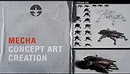 Mecha "A.R.T. Titan" Sci-fi Concept Art Process