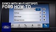 SYNC® Connect with Wi-Fi Hotspot Overview | SYNC 3 How-To | Ford