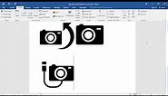 How to insert camera symbols in word