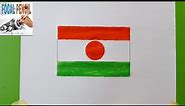 How to draw Flag of Niger