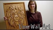How To Make Geometric Lion Wall Art Out Of Wood - Wooden Creations