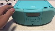 Review Onn. Portable CD Player Boombox with FM Radio only [CD REVIEW ONLY] okay!