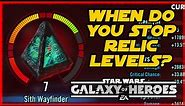 Which Relic Level Is Best? 1, 3, 5, 7, 8, 9? When Should You Stop Relic'ing a Character? SWGOH