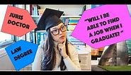 Juris Doctor or Law Degree in Australia - Will I be able to get a job?
