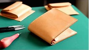 【Make a leather wallet】3 patterns of coin purse patterns