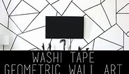 DIY Geometric Wall Art Using Washi Tape | Pinterest | Tumblr