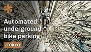 Underground bike parking system in Tokyo: how it works